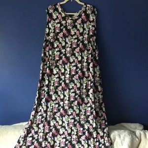 J. Jill Maxi Floral Round neck Dress